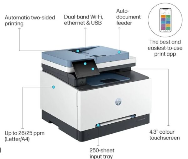 HP Color LaserJet Pro MFP 3303fdn, Fax, Duplex , Network - Image 2
